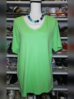 Talbots Pima Cotton V-Neck Tee